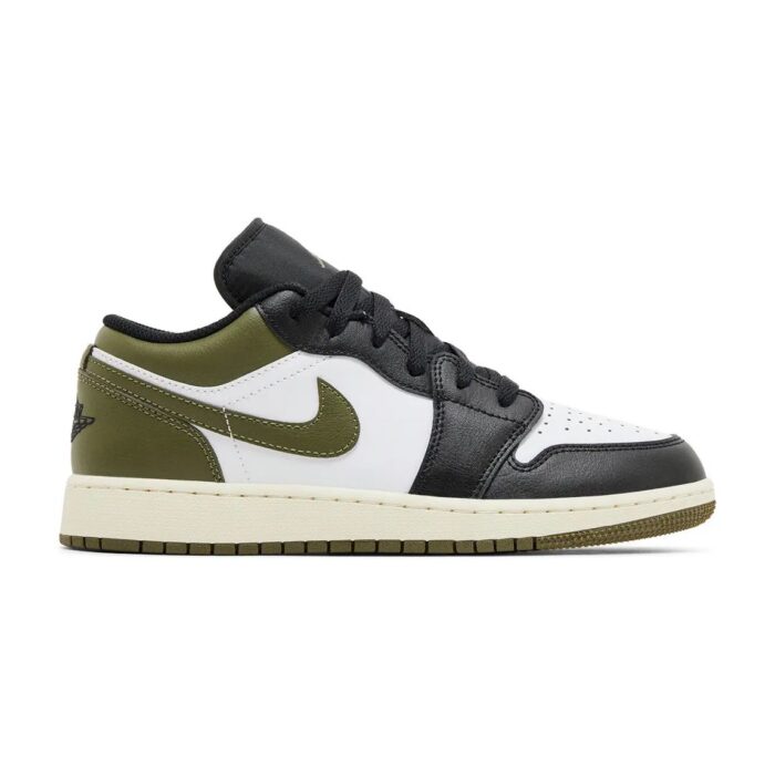 Air Jordan 1 Low Black Toe Medium Olive